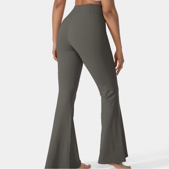 Grey Halara Bell Bottom Yoga Pants - Picture 5 of 6
